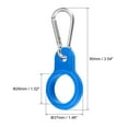 thumbnail image 2 of Uxcell Silicone Water Bottle Clip with Buckle, 2 Pack Drink Holder Hook Keychain Clip Ring, Blue Silver, 2 of 5