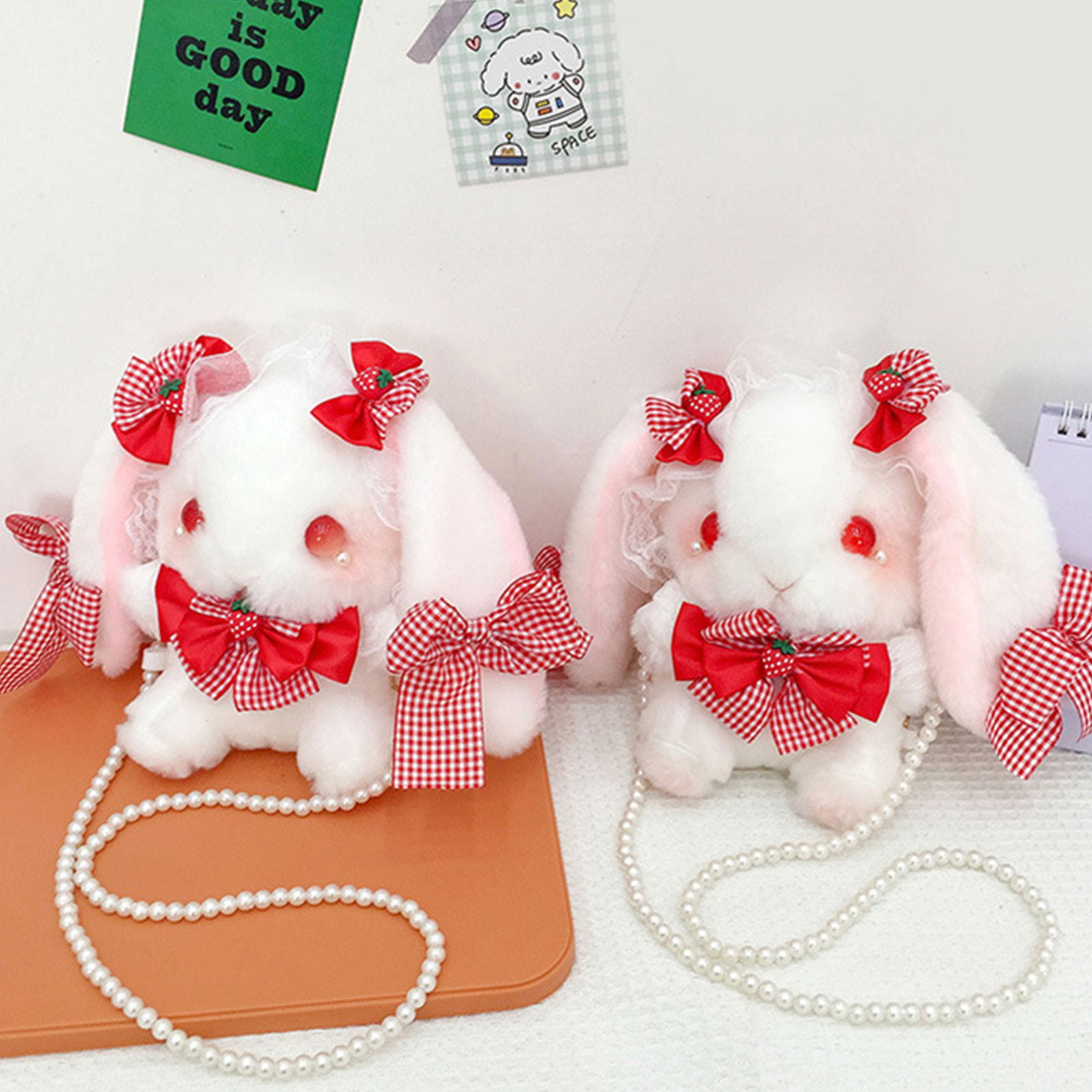 New Gothic Lolita Bag Cute Bunny Rabbit Doll Plush Japanese Bag