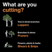 Fiskars PowerGear2 Titanium Tree Trimming Lopper 32 Long 3.9 lbs., 2 Cut Capacity, Black