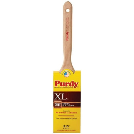 - PURDY XL-ELASCO SATIN-EDGE NYLOX POLYESTER FLAT SASH PAINT BRUSH, 2-1/2-INCH