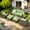 Green, variant on Ovios 5 Pieces Outdoor Patio Furniture Set Wicker Rattan Outside Conversation Sectional Sofa for Backyard