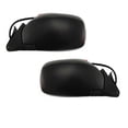 thumbnail image 2 of For 97-01 Cherokee Rear View Mirror Power Textured Black Manual Folding SET PAIR, 2 of 5