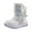 White, variant on Zanarzt Snow Boots for Kids Children Snow Boots Boys and Girls Skiing Cotton Shoes Winter Padded Thickened Steel Big Boy Outdoor Short Cotton Boots White,13-13.5 Years