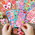 thumbnail image 3 of Pegatinas SWARKOL con forma de corazón para el día de San Valentín, 36 hojas, para niños, 3 of 8