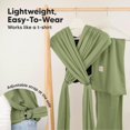 thumbnail image 3 of KeaBabies Portabebés para bebé, D-Lite Baby Wrap – Portabebés ajustable para bebé, portabebés recién nacido a niño, portabebés portabebés para bebé, portabebés con correa de anillo (oliva doble), 3 of 5