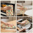 thumbnail image 6 of 2 Pcs Pioneer Flower Floral Print Pattern Kitchen Towels, Funny Microfiber Dish Towel Set, 18" X 26" Tea Towels, 6 of 6