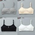 thumbnail image 2 of Techinal 4pcs/Lot Girls Bras Soft Young Children Bra for Kids Teenagers Wire Free Training Small Vest Teenage Underwear, 2 of 16