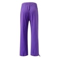 thumbnail image 6 of Women's cotton and linen leggings, high-waisted, casual, loose-fitting, straight-leg with pockets., 6 of 9