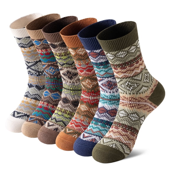 6 Pairs Kids School Athletic Sports Cotton Socks, Breathable Soft Crew Socks for Teen Girls Boys