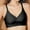 Black, variant on TIANZEN Seamless Jelly Lift Bra Women's Fixed Cup Push Up Sag Thin Underwire Bra Running Bras Sports Bra with Support Running Girl One Shoulder Sports Bra