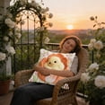 thumbnail image 6 of HuiXinOu Spring Animal Print Pillow Cover 16x16in, Cute Imitation Embroidery Design, Decorative Sofa Cushion Cover for Living Room, Seasonal Home Decor, 6 of 6