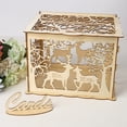 thumbnail image 3 of DIY Wedding Card Box Rustic Wood Card Box Gift Card Holder Card Box For Weddings Baby Showers Birthdays Graduations, 3 of 8