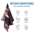 thumbnail image 5 of Doctor Who Beach Towel Microfiber Oversized Lightweight Beach Towel Extra Large Sand Free Towels Travel Swim Pool Yoga Gym Camping Beach Essentials Accessories Vacation Gift 51*31 Inch, 5 of 8
