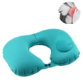 thumbnail image 2 of Inflatable Travel Pillow with Chin and Neck Support and a Velour Cover, 2 of 5
