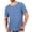 Navy, variant on Abomasnow Men's Big and Tall Denim T-Shirts Short Sleeve Crewneck Vintage Washed Basic Loose Oversized Tees