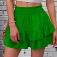 thumbnail image 3 of WILLBEST Pantalones Casuales de Mujer, Moda, Color Sólido, Pierna Ancha, Pantalones Cortos, Culottes Casuales para Uso Diario Mediana, 3 of 5