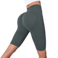 thumbnail image 5 of xfsWaSs Leggings for Women Knee-Length Breathable Workout Biker Shorts High Waist Lifting Yoga Shorts Women's Running Athletic Gym Shorts, 5 of 5