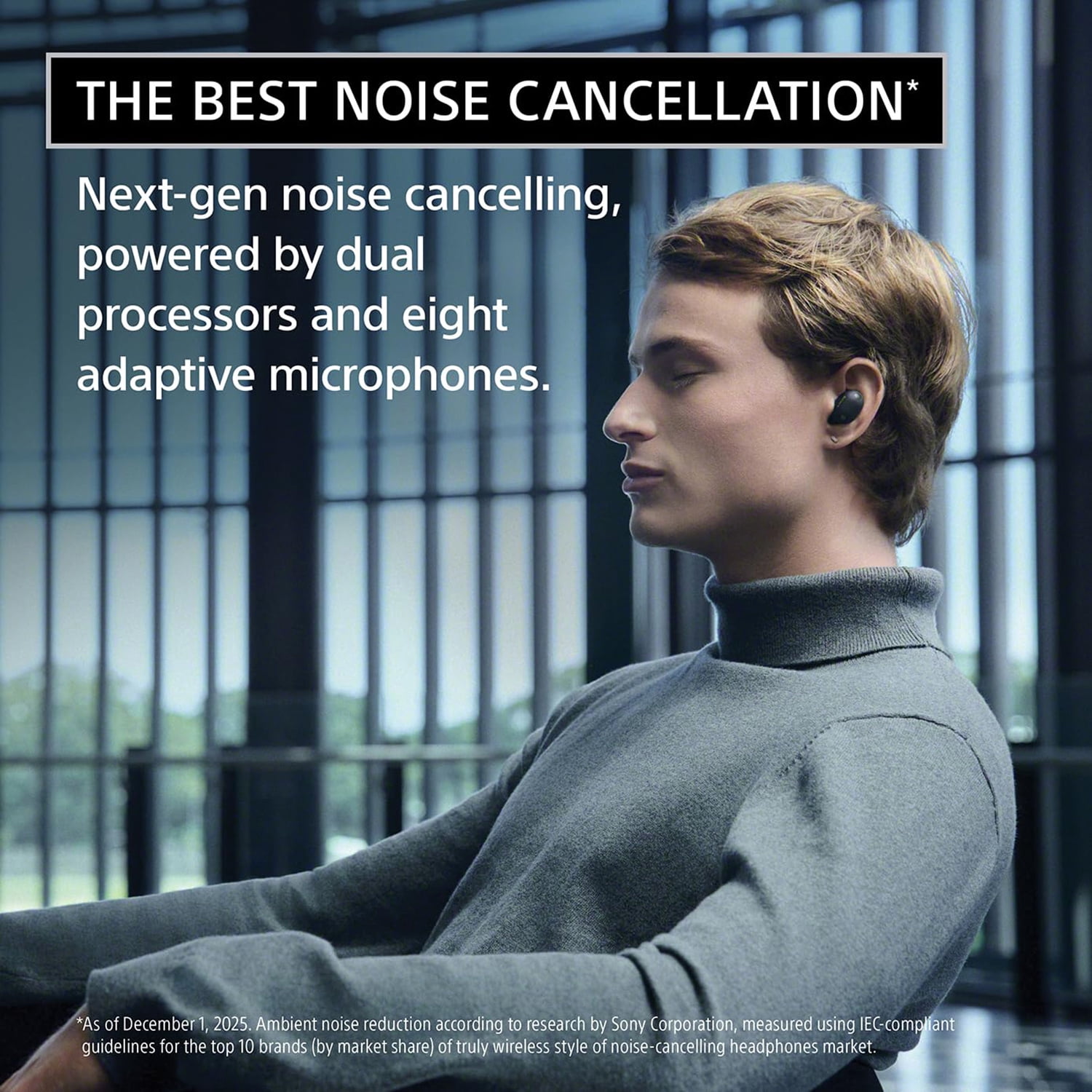 Sony WF-1000XM6 The Best Truly Wireless Noise Cancelling Earbuds - Silver