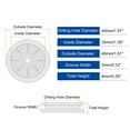 thumbnail image 2 of Uxcell 6Pcs Doble Cara Grommets de Caucho 1-3/8"(35mm) ID 1-9/16"(40mm) Agujero de Perforación, Negro, 2 of 6
