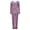 Purple, variant on Tnhcen 2 Pieces Women's Comfort Gradient Printed Casual Top Pants Pajamas Set Homewear S-3XL