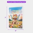 thumbnail image 5 of Welcome Spring Fairy Goldendoodle in Flower Meadow 5x7in Folded Greeting Card Doodle Dog Lover Gifts Idea Single Note Card with Envelope - 13002, 5 of 5