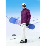 CAMEL Unisex Puffer Coats Jacket Lightweight Mens Womens Down Alternative Packable Winter Outerwear Coats Purple