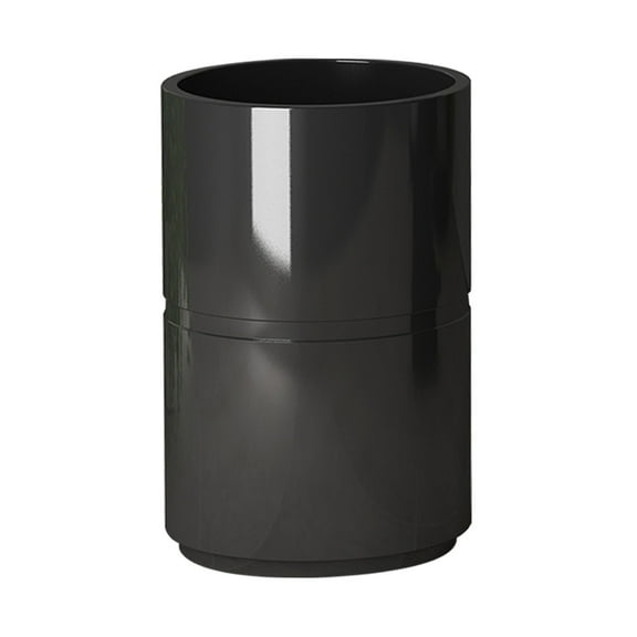 nu steel Loft Resin Tumbler Cup for Bathroom Vanity Countertops -Black Resin