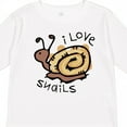 thumbnail image 4 of Inktastic I Love Snails Boys or Girls Long Sleeve Toddler T-Shirt, 4 of 5