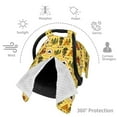 thumbnail image 6 of Honeii Car Tent Trees print 2-in-1 baby car seat canopy doubles as a nursing cover, fitting both genders & measuring 39x27.5in, 6 of 7