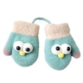 thumbnail image 1 of Toddler Kids Mittens with String， Winter Warm Stretch Full Finger Gloves, 1 of 5