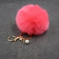 thumbnail image 4 of Xinyolin Colorful Women Faux Rabbit Fur Ball Pompom Keychain Phone, Handbag Charm Pendant, 4 of 8