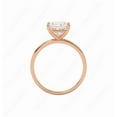thumbnail image 2 of Cora Jewellery 3CT Oval Moissanite Simple Solitaire Engagement Ring For Women, 10K Rose Gold, 2 of 8