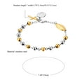 thumbnail image 4 of OIDEA Stainless Steel Cross Rosary Beads Bracelet Wristband for Men Women, Silver Gold, 4 of 6