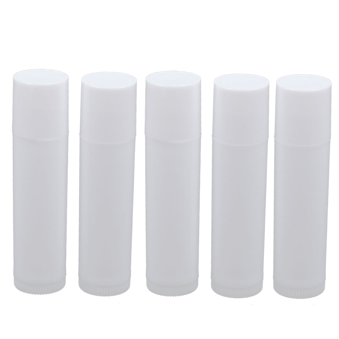 5pcs White Empty DIY Lip Balm Tube Lipstick Container Cosmetic Case Box
