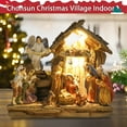 thumbnail image 3 of Christmas Nativity Tabletop-Set Figurine Resin Figurines Ornaments Set with LED Light Tabletop Decoration Nativity Scene Figurine Decoration Christmas Home Decoration, 3 of 8