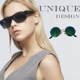 thumbnail image 3 of Minnieouse Gafas de sol de llama Novedad colorida Visión de alta definición Resistente a los golpes Cómodo Duradero Mano de obra fina Gafas Cuidado de ojos tipo 14, 3 of 6