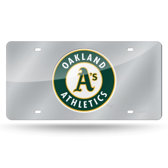 Oakland Baseball Athletics A's Acrylic License Plate Laser Tag