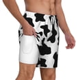 thumbnail image 3 of Goofa Milk Cow Printed Men's Swim Trunks Board Shorts Quick Dry Mens Swimming Trunks with Compression Liner,Breathable Fit Hawaii Beach Shorts-Small, 3 of 9
