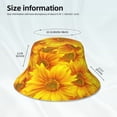 thumbnail image 5 of Kdxio Reflective Bucket Hat - 3D Sunflowers Print Bucket Hat for Men,Women, 5 of 9