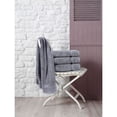 thumbnail image 4 of Royal Turkish Towel Royal Turkish Cotton Luxury Bath Towel Set & 100% Soft Turkish Cotton & Set of 4 Hotel Quality Towels Gray, 4 of 5