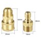 thumbnail image 2 of Jardín Manguera Latón Rápida Conexión Conjunto Accesorios M18x1.5 Macho Rosca Agua Manguera Conectores Presión Arandela Adaptador, 2 Juegos Unique Bargains Conexión rápida de manguera de jardín, 2 of 6