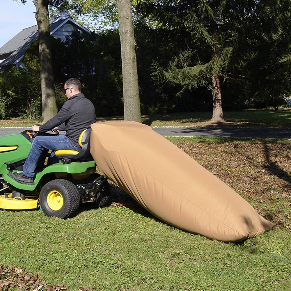 92x60x0.2in Universal Lawn Tractor Leaf Bag, Oxford Cloth Mower Waste