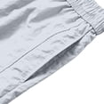 thumbnail image 3 of Men Bermuda Shorts with Designs Summer Gym Shorts for Men Loose Elastic Waist Drawstring Cargo Shorts with Pocket Lightweight Casual Sports Shorts Gray XXL, 3 of 7