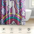 thumbnail image 3 of 4 Piece Shower Curtain Set, Inspirational Thoughts Waterproof Bathroom Set Accessories with Non-Slip Rugs, Toilet Lid Cover Bath Mat and 12 Hooks, Cute African Black Girl Home Decor 72" x 72", 3 of 6