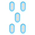 thumbnail image 1 of Mini luz de noche Advancent linternas multicolores LED con pilas con clips Azul, 1 of 6