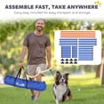 thumbnail image 5 of PawHut 4 Pieces Dog Agility Equipment, Dog Agility Course Backyard Set with Adjustable Height Jump Bars and Carry Bag for Indoor Outdoor, 5 of 9