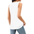 thumbnail image 6 of ITSAME Womens Crewneck Tank Tops Flower Print Sleeveless Blouse Breathable Summer Casual Tops White Size 2XL, 6 of 6