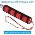 thumbnail image 3 of Uxcell Telescopic Handheld Flagpoles 5 Feet Sponge Handle Pole 7 Sections Red, 3 of 6