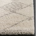 thumbnail image 2 of SAFAVIEH Arizona Almira Geometric Shag Area Rug, Ivory/Grey, 8' x 10', 2 of 6