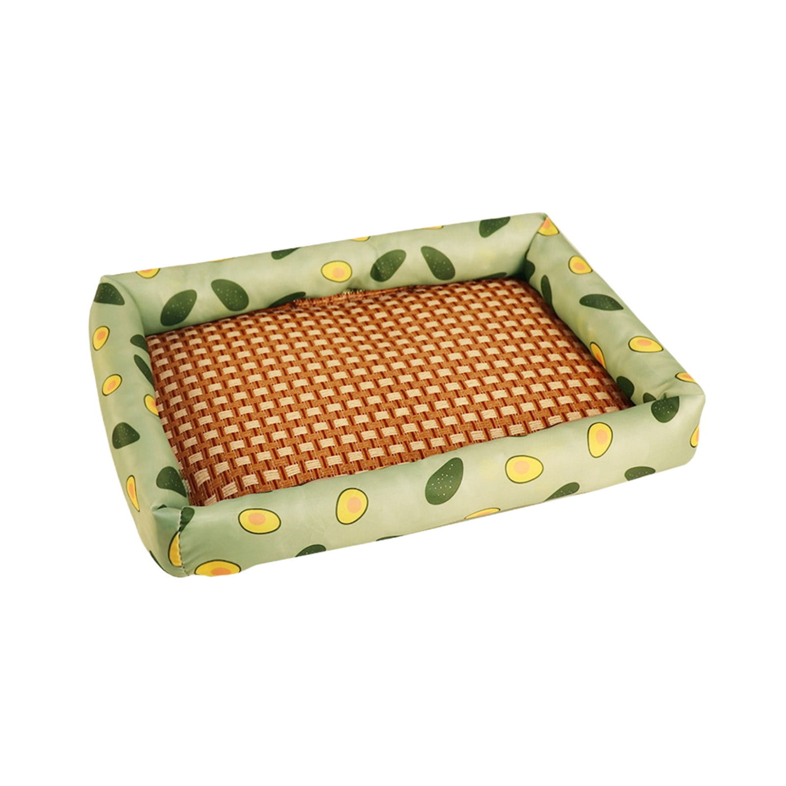 Infidev Pet Cool Mat for Summer, Oxford Fabric Ice Pad for Dog Kennels and Cat Beds, Breathable Rattan Mat, Universal Small Pet Mattress, Easy to Clean and Maintain Hygiene